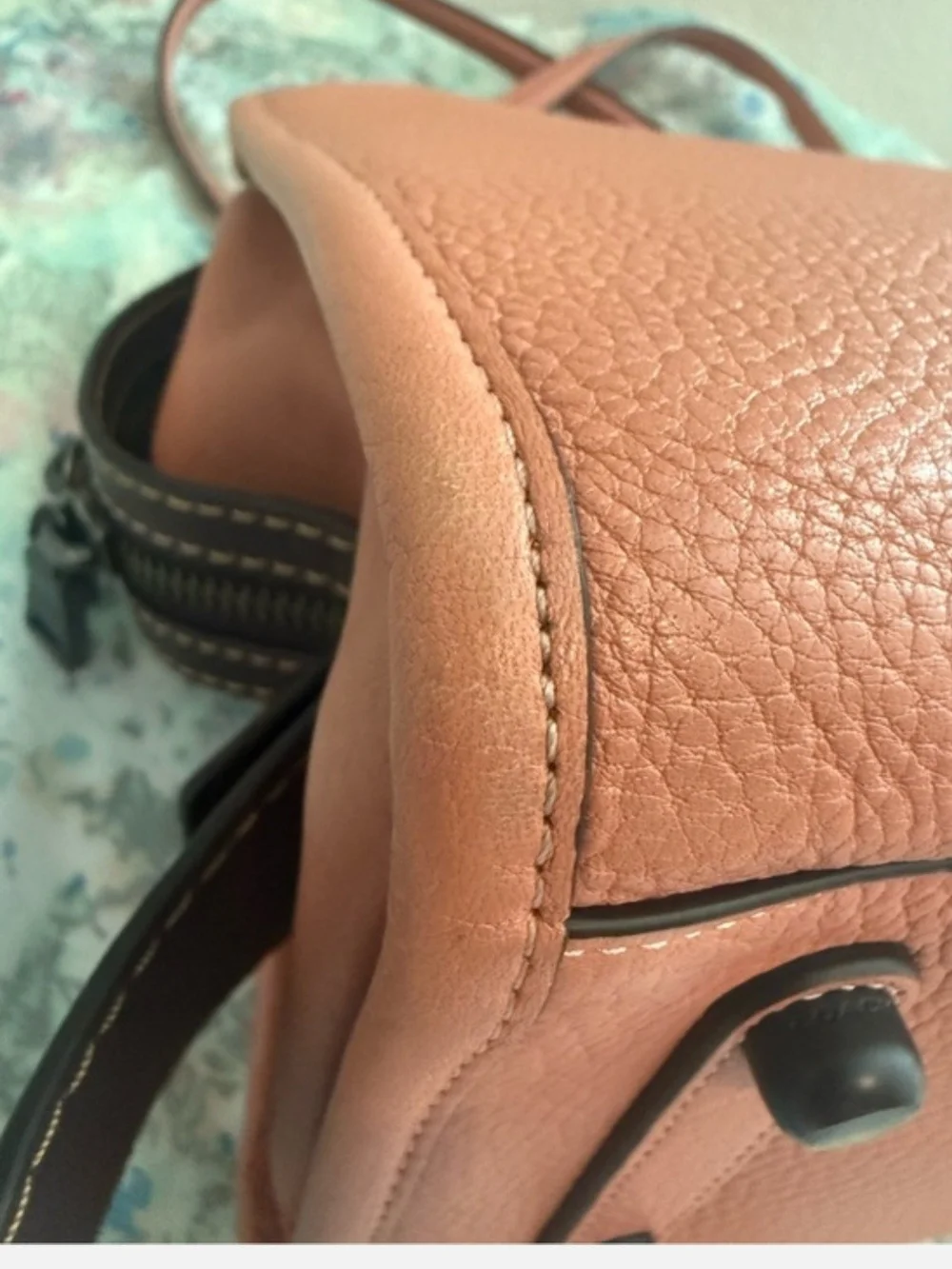 Coach 1941 Rogue 31 Pebbled Leather Satchel in Melon/oxblood